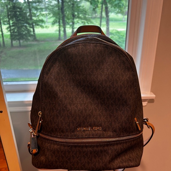 Michael Kors Brown Backpack - Picture 1 of 4
